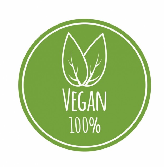 100% vegetabilsk og godkjent for veganere