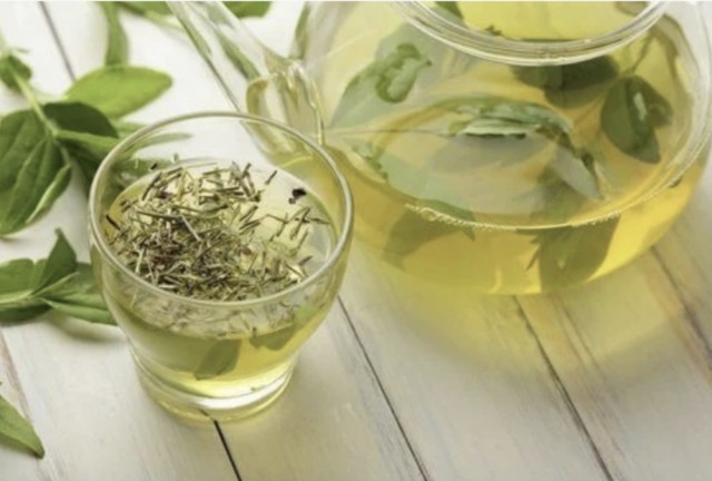 Sval og frisk duft av grønn te