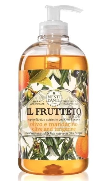 Mykgjørende flytende såpe med hudpleiende Olivenolje og frisk Tangerin. Laget kun med naturlige ekstrakter fra planter og er hudpleiende og mild. Sulfatfri og parabenfri. Made with Love and Care in Toscana, Italy. 500ml.