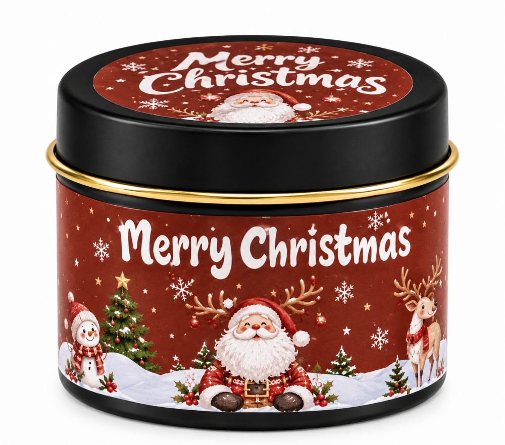 Nydelig duftlys i liten tinnboks til adventstid og jul med eple og kanel som gir en koselig, lun og fin stemning. God kvalitet og langvarig holdbar duft med 100% soyavoks som ikke oser. Dia 5cm*4cm Brenntid ca.12 timer. 85gr.